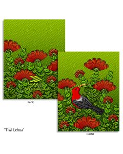 'I'iwi Lehua Note Cards