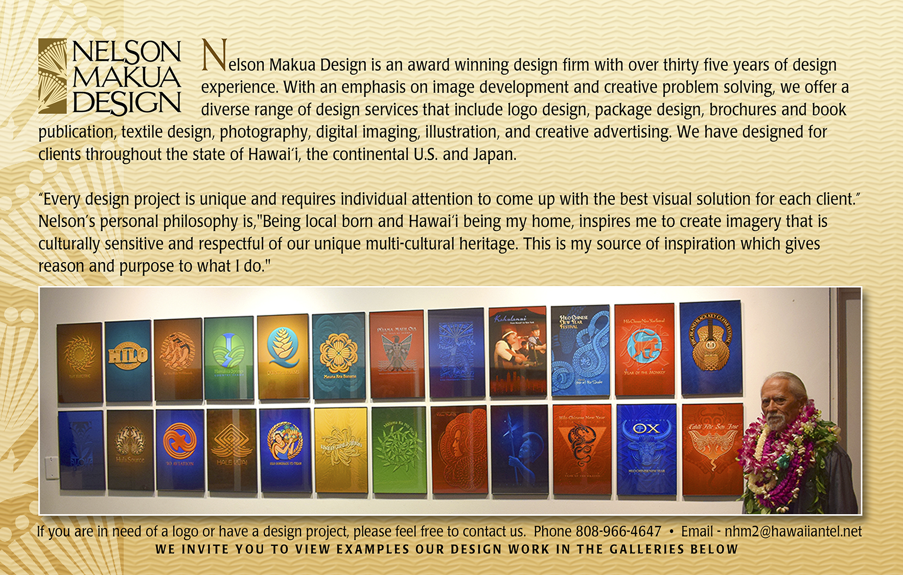 Nelson Makua Design Index Page